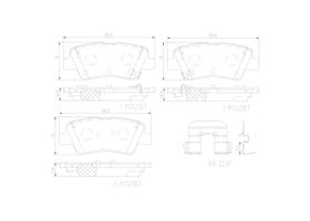 Balatas Cerámicas Traseras