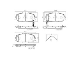 Balatas Cerámicas Delanteras