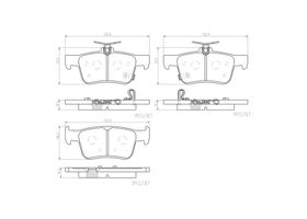 Balatas Cerámicas Traseras