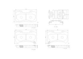 Balatas Cerámicas Delanteras