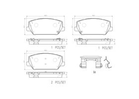 Balatas Cerámicas Delanteras