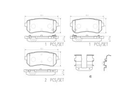 Balatas Cerámicas Traseras