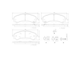 Balatas Cerámicas Delanteras