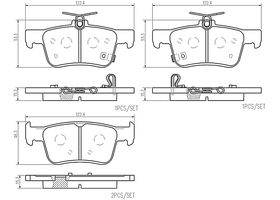 Kit De Balatas Cerámicas Delanteras y Traseras