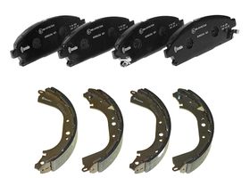 Kit De Balatas Bajos Metales Y Zapatas