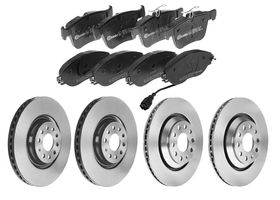 Kit De Balatas Bajos Metales Y 4 Discos Ventilados Delanteros Y Traseros