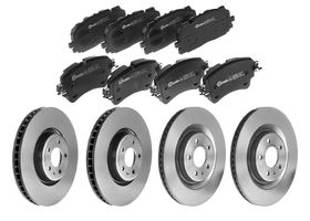 Kit De Balatas Bajos Metales Y 4 Discos Ventilados Delanteros Y Traseros