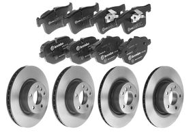 Kit De Balatas Bajos Metales Y 4 Discos Ventilados Delanteros Y Traseros