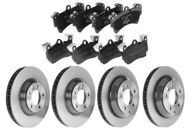 Kit De Balatas Bajos Metales Y 4 Discos Ventilados Delanteros Y Traseros