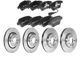 Kit De Balatas Bajos Metales Y 4 Discos Ventilados Delanteros Y Traseros