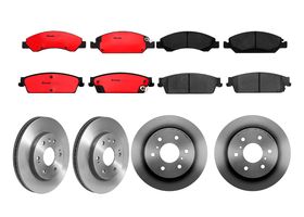 Kit De Balatas Cerámicas Y 4 Discos Ventilados Delanteros Y Traseros