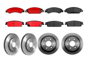 Kit De Balatas Cerámicas Y 4 Discos Ventilados Delanteros Y Traseros