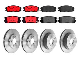 Kit De Balatas Cerámicas Y 4 Discos Ventilados Delanteros Y Traseros