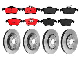 Kit De Balatas Cerámicas Y 4 Discos Ventilados Delanteros Y Traseros