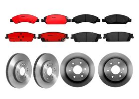 Kit De Balatas Cerámicas Y 4 Discos Ventilados Delanteros Y Traseros