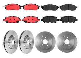Kit De Balatas Cerámicas Y 4 Discos Ventilados Delanteros Y Traseros