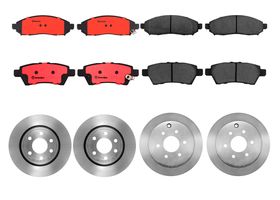 Kit De Balatas Cerámicas Y 4 Discos Ventilados Delanteros Y Traseros