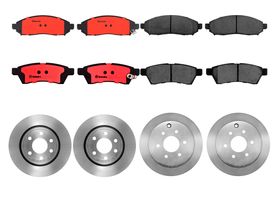 Kit De Balatas Cerámicas Y 4 Discos Ventilados Delanteros Y Traseros