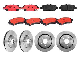Kit De Balatas Cerámicas Y 4 Discos Ventilados Delanteros Y Traseros