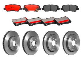 Kit De Balatas Cerámicas Y 4 Discos Ventilados Delanteros Y Traseros