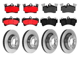 Kit De Balatas Cerámicas Y 4 Discos Ventilados Delanteros Y Traseros