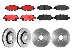 Kit De Balatas Cerámicas Y 4 Discos Ventilados Delanteros Y Traseros