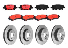 Kit De Balatas Cerámicas Y 4 Discos Ventilados Delanteros Y Traseros