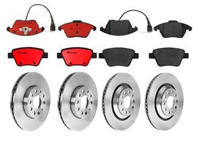 Kit De Balatas Cerámicas Y 4 Discos Ventilados Delanteros Y Traseros