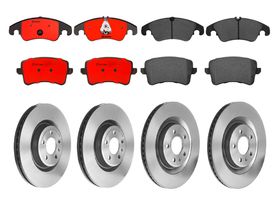 Kit De Balatas Cerámicas Y 4 Discos Ventilados Delanteros Y Traseros