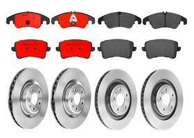 Kit De Balatas Cerámicas Y 4 Discos Ventilados Delanteros Y Traseros