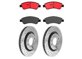 Kit De Balatas Cerámicas Y 2 Discos Hiperventilados Delanteros