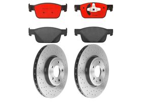 Kit De Balatas Cerámicas Y 2 Discos Hiperventilados Delanteros