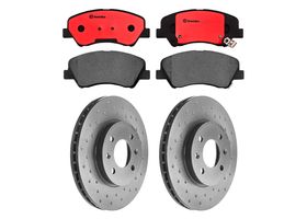 Kit De Balatas Cerámicas Y 2 Discos Hiperventilados Delanteros