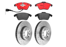 Kit De Balatas Cerámicas Y 2 Discos Hiperventilados Delanteros
