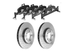 Kit De Balatas Bajos Metales Y 2 Discos Hiperventilados Delanteros