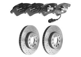 Kit De Balatas Bajos Metales Y 2 Discos Hiperventilados Delanteros