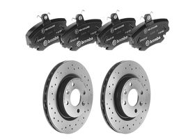 Kit De Balatas Bajos Metales Y 2 Discos Hiperventilados Delanteros