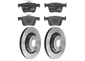 Kit De Balatas SportXtra Y 2 Discos Hiperventilados Traseros