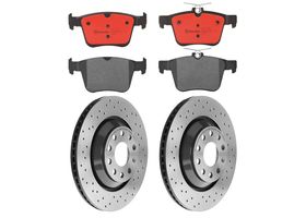 Kit De Balatas Cerámicas Y 2 Discos Hiperventilados Traseros