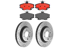 Kit De Balatas Cerámicas Y 2 Discos Hiperventilados Delanteros