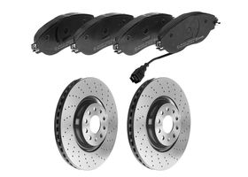 Kit De Balatas Bajos Metales Y 2 Discos Hiperventilados Delanteros