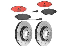 Kit De Balatas Cerámicas Y 2 Discos Hiperventilados Delanteros