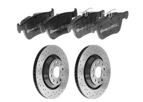 Kit De Balatas Bajos Metales Y 2 Discos Hiperventilados Traseros