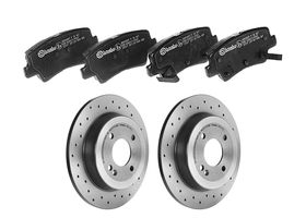 Kit De Balatas Bajos Metales Y 2 Discos Hiperventilados Traseros