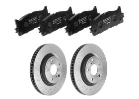 Kit De Balatas Bajos Metales Y 2 Discos Hiperventilados Delanteros