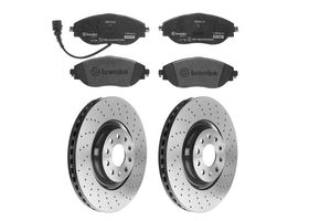 Kit De Balatas SportXtra Y 2 Discos Hiperventilados Delanteros