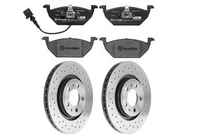 Kit De Balatas SportXtra Y 2 Discos Hiperventilados Delanteros