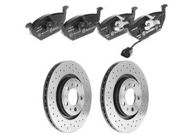 Kit De Balatas Bajos Metales Y 2 Discos Hiperventilados Delanteros