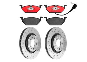 Kit De Balatas Cerámicas Y 2 Discos Hiperventilados Delanteros