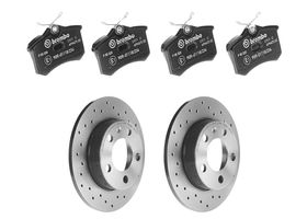 Kit De Balatas Bajos Metales Y 2 Discos Hiperventilados Traseros